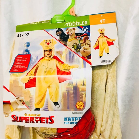 DC League of Super Pets Krypto Toddler SIZE 4T Comfy Wear Costume - Picture 2 of 3